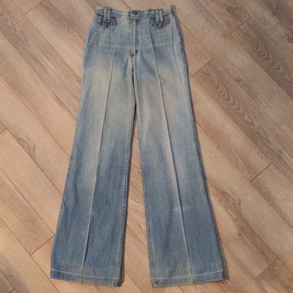 70s Wrangler High Waisted Flare Jeans Sz 5/6